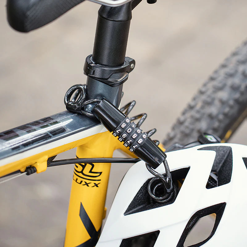 JIN Bicycle Cable Lock Bike Anti-theft Lock Mini 1.5m Bicycle Security Password