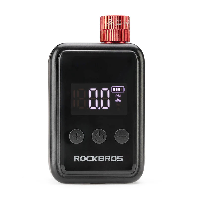 ROCKBROS Portable Electric Bicycle Bike Tire Ball Pump 150PSI LED Digital Gauge