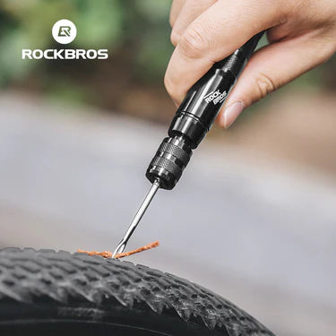 ROCKBROS Portable Bicycle Bike Tire Repair Patch Tool Aluminum Alloy Compact