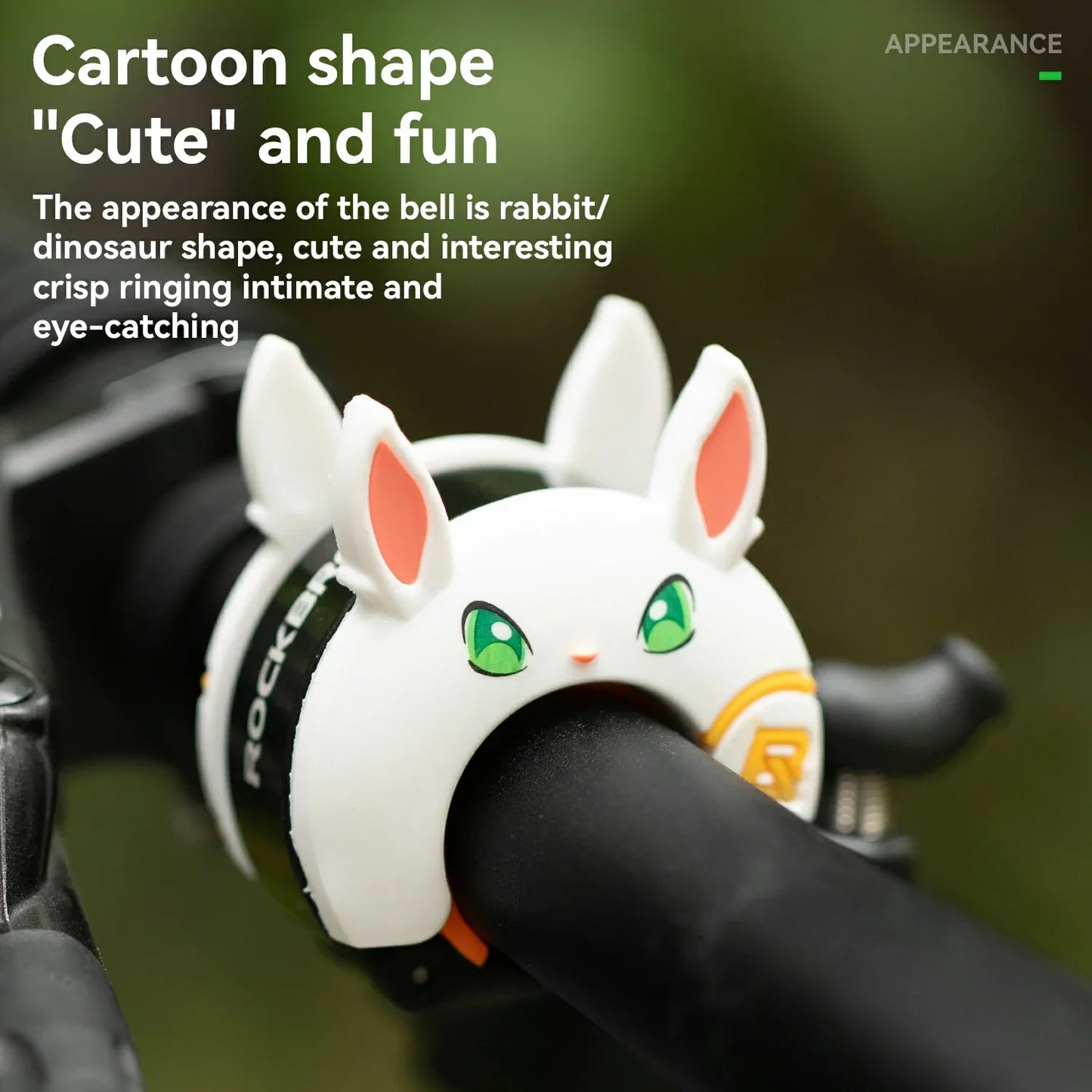 Cartoon Bike Bell – Rabbit & Dinosaur Designs, Loud & Waterproof