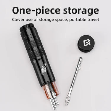 ROCKBROS Portable Bicycle Bike Tire Repair Patch Tool Aluminum Alloy Compact