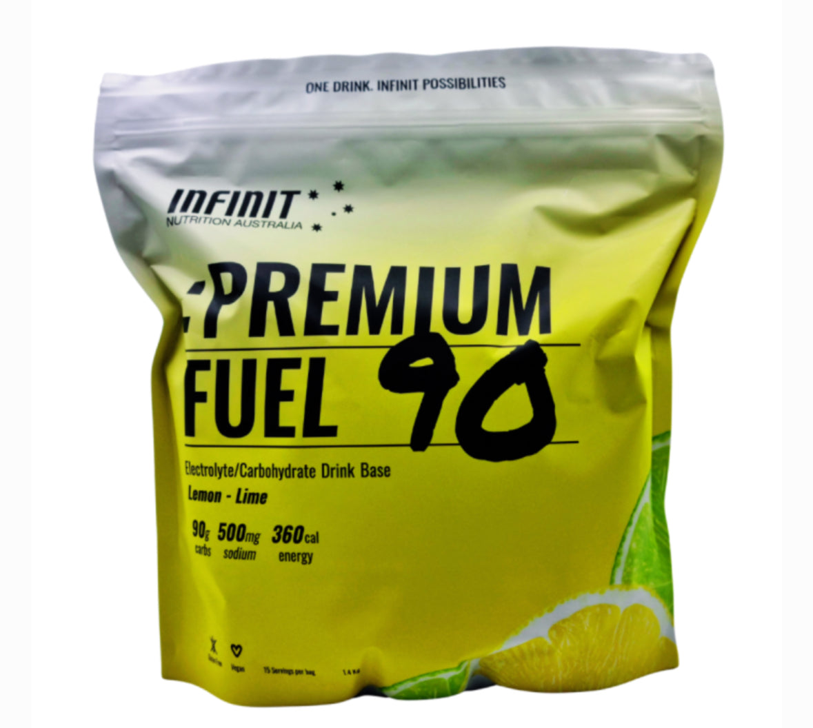 PREMIUM FUEL 90G CARBS - 1.4KG BAG - LemonLime