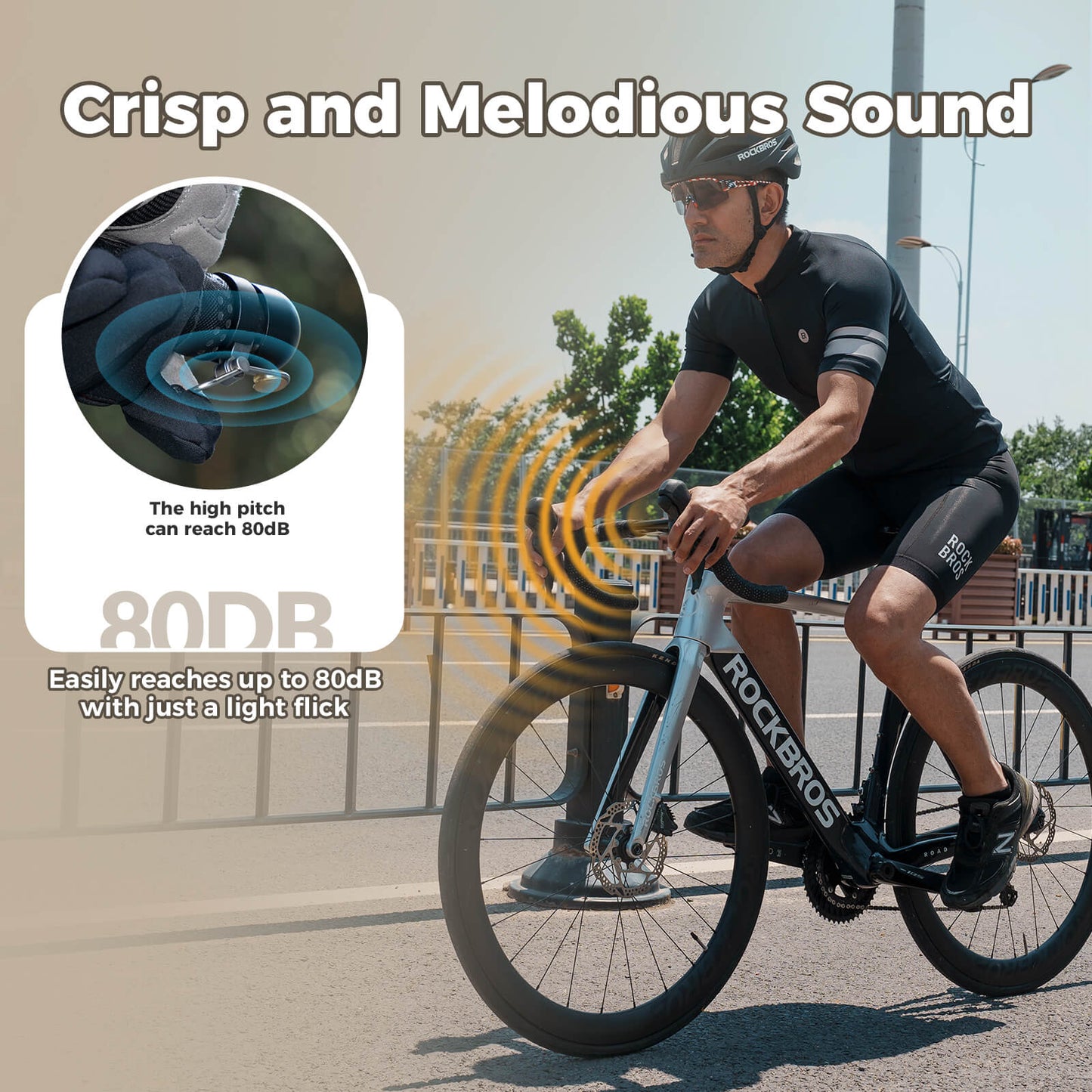Road Bike Bar-End Bell – Hidden 80dB Bike Bell