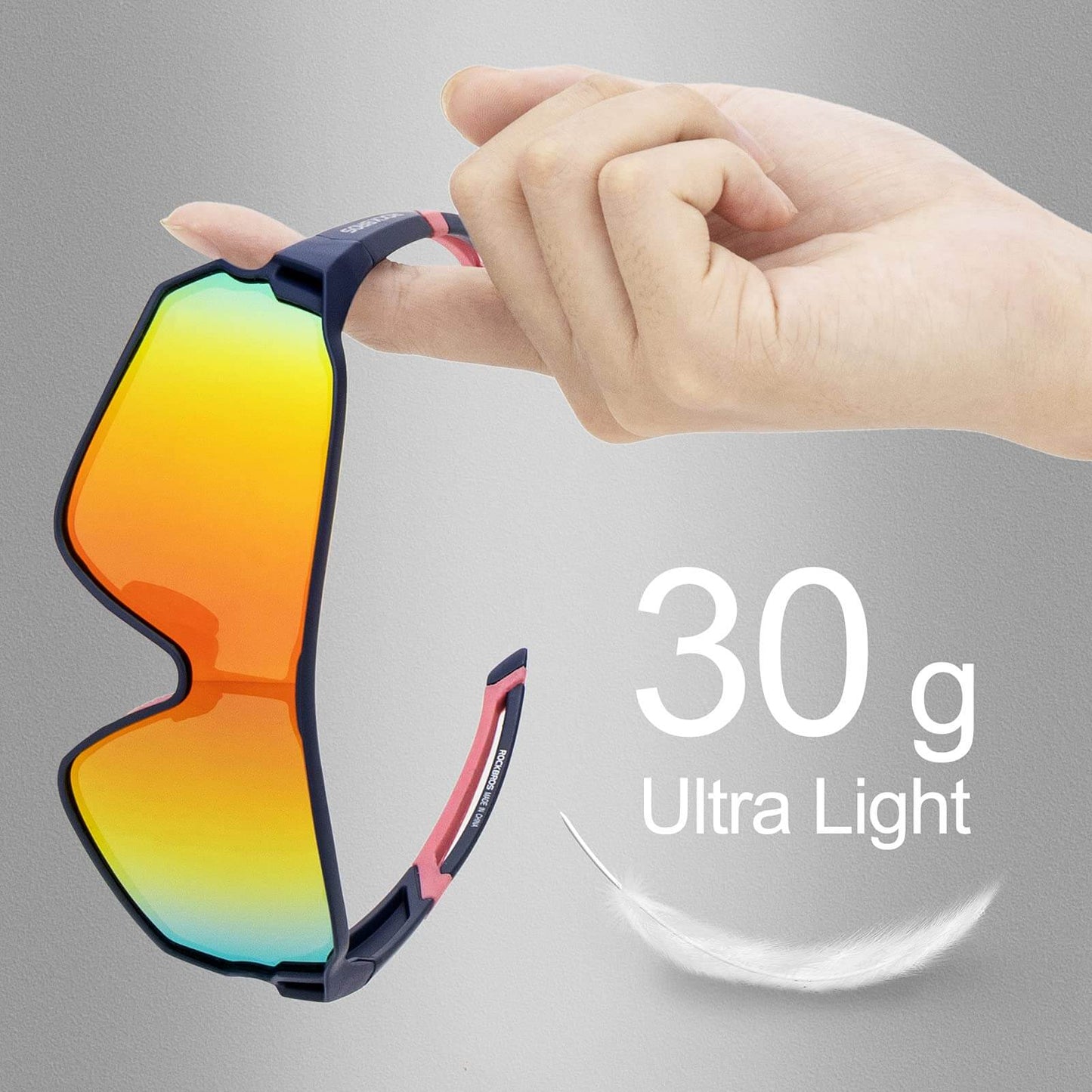 Rockbros Polarised Full Lens Sunglasses For Cycling Outdoor Sports Eyewear UV400