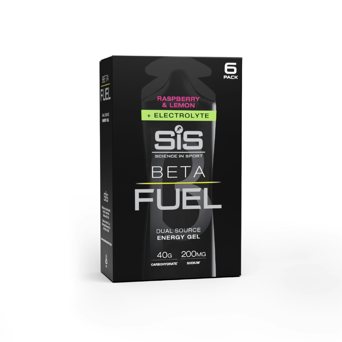 SIS GEL BETA FUEL ELECTROLYTES 6 X60ML RASPBERRY & LEMON