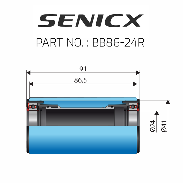 BB86 Bottom Bracket ∅24 PF