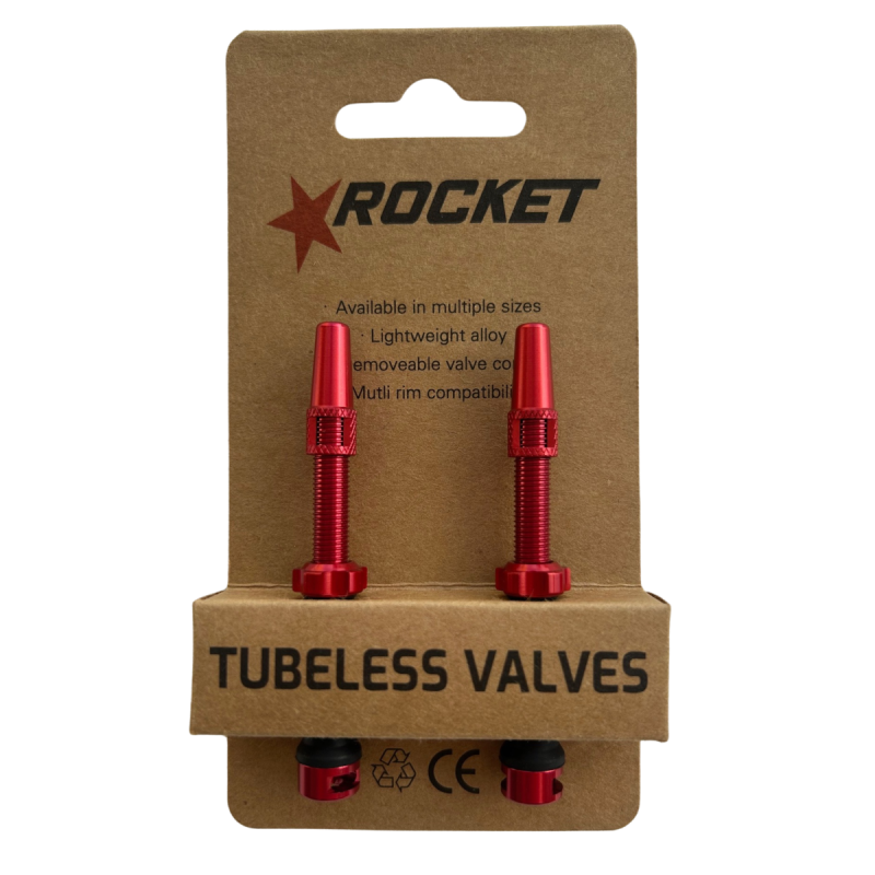 60mm Tubeless Valve RED