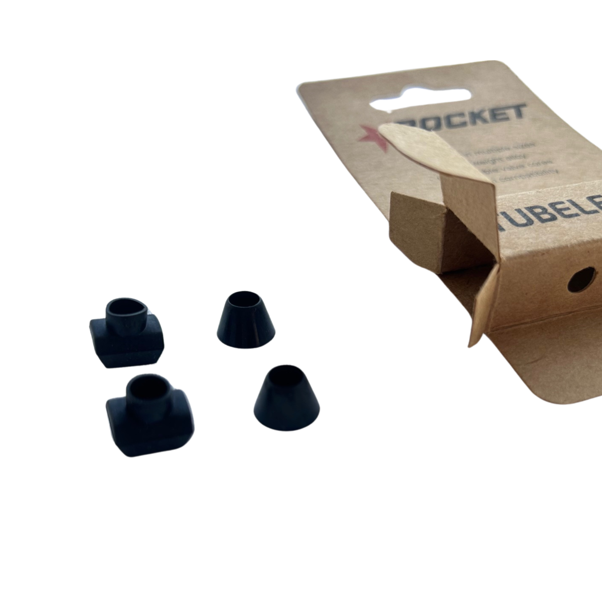 Pair Tubeless valves 80mm Black