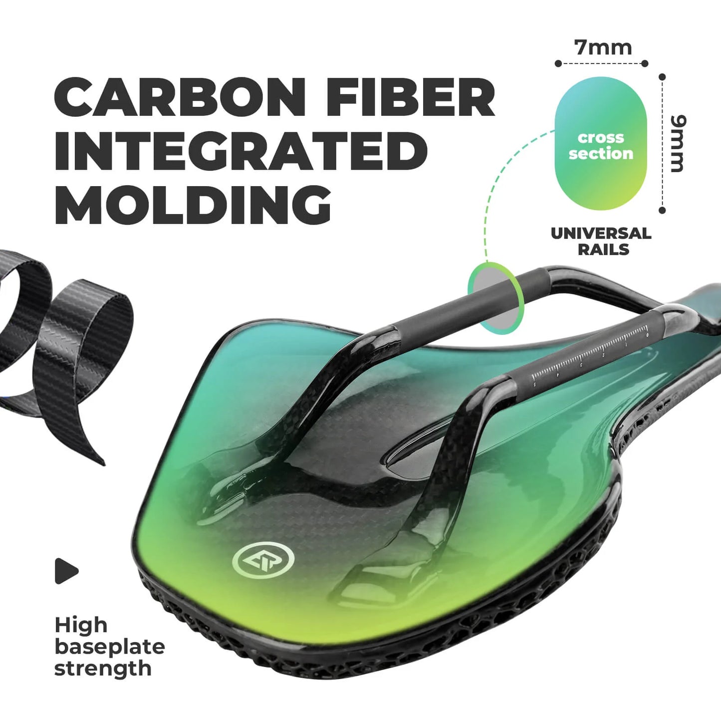 Lightweight Performance Carbon Fiber 3D Printed Bike Saddle
