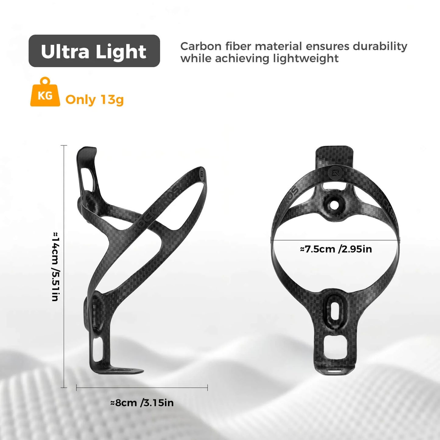 Carbon Fiber Water Bottle Cage – Ultra Lightweight