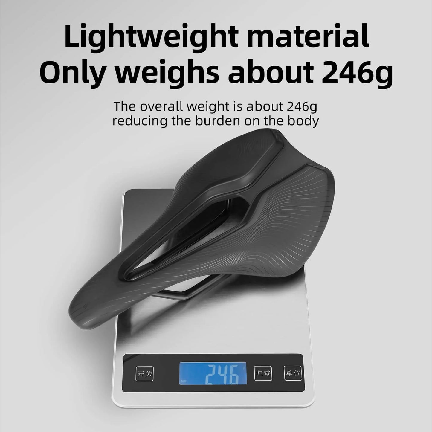 Comfort Breathable Bike Sport Saddle Tail Light Compatible