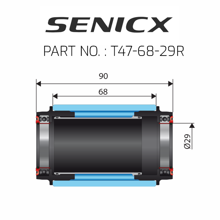 T47-68 Bottom Bracket ∅29