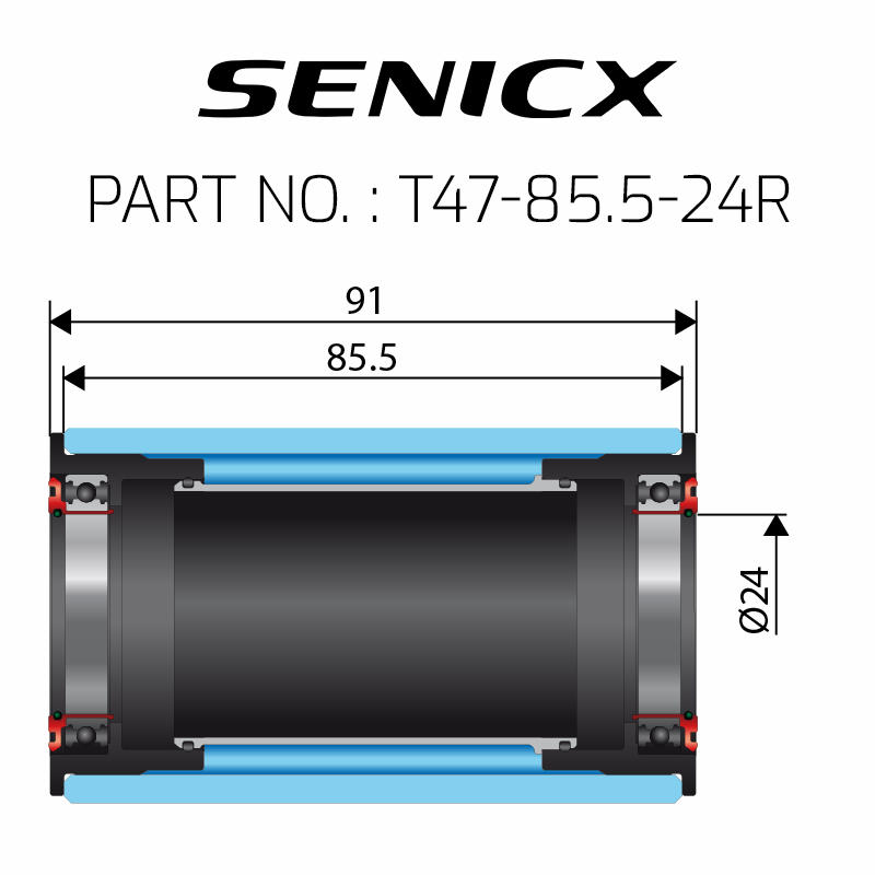 T47A Bottom Bracket ∅24