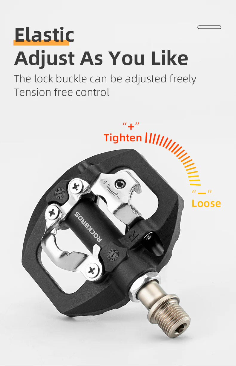 ROCKBROS Bicycle Lock Pedals SPD For Shimano MTB Road Sealed Bearing Cleats