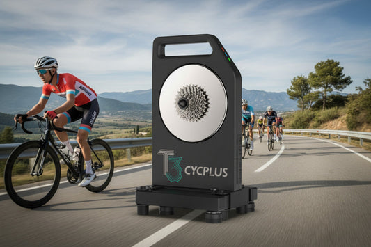 CYCPLUS T3 bike component testing device on a white background