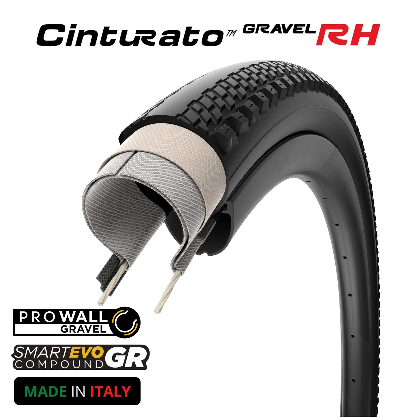 PIRELLI CINTURATO GRAVEL HIGH PERFORMANCE RH BLK
