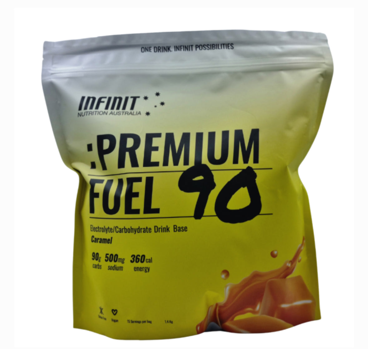 PREMIUM FUEL 90G CARBS - 1.4KG BAG - Caramel