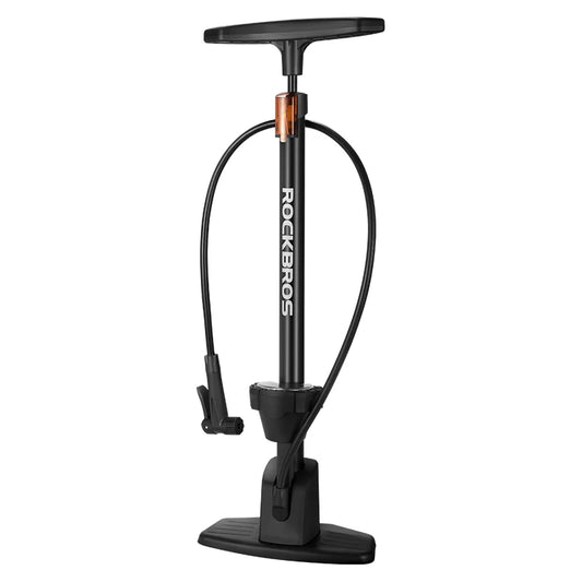 ROCKBROS Bicycle Floor Pump with Gauge 160 PSI High Pressure Tyre Inflator Schrader/Presta Valve For Bike Motorcycle Basketball