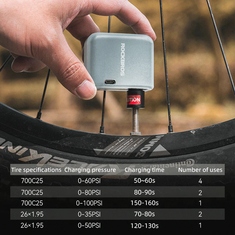 ROCKBROS Mini Electric Bike Pump AS1