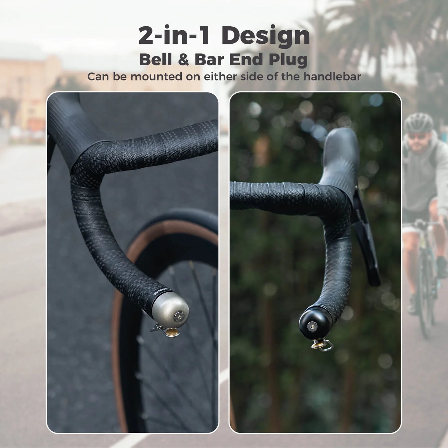Road Bike Bar-End Bell – Hidden 80dB Bike Bell