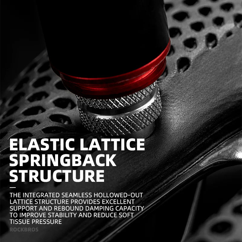 ROCKBROS Ultralight Carbon Fiber Road Racing Saddle - 3D Printed Hollow & Shockproof Design