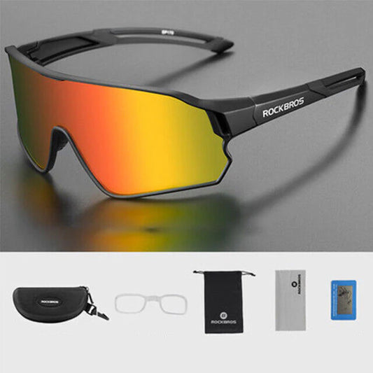 Rockbros Polarised Full Lens Sunglasses For Cycling Outdoor Sports Eyewear UV400