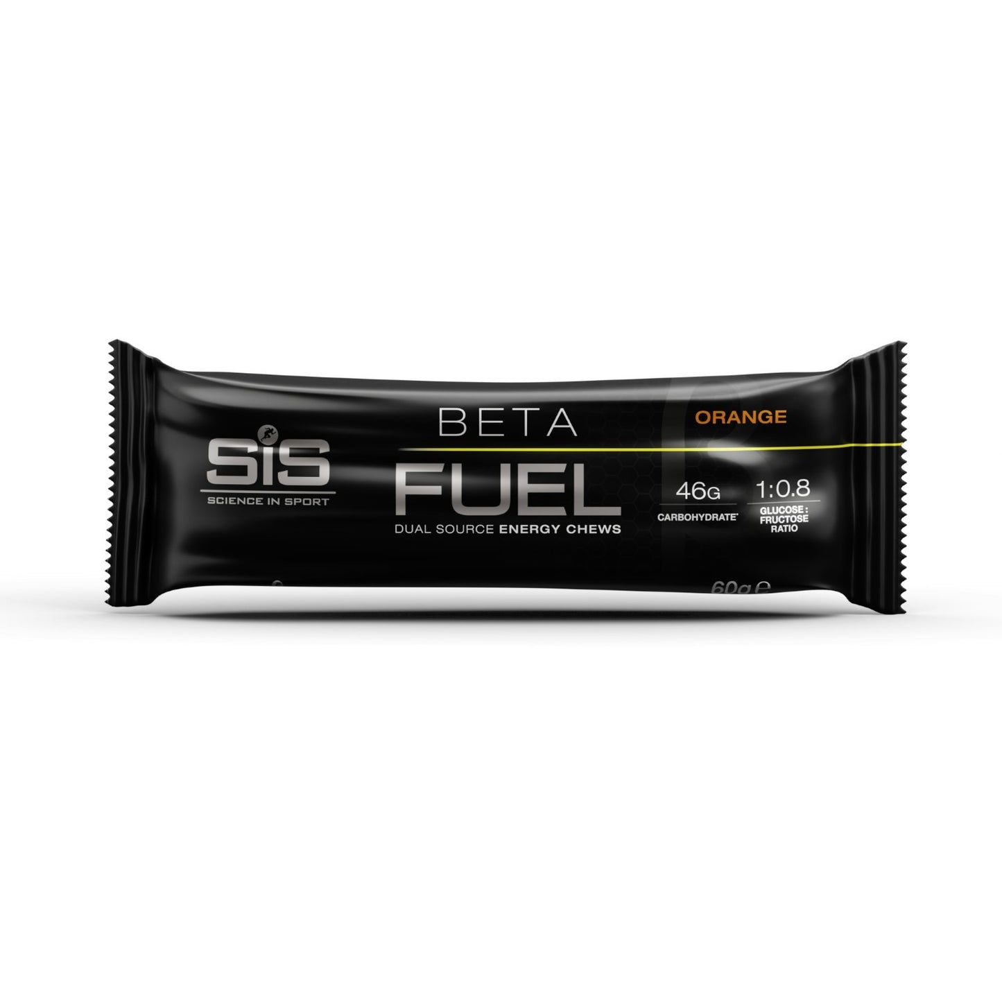 SIS BAR BETA FUEL ENERGY CHEW 20X60GR ORANGE