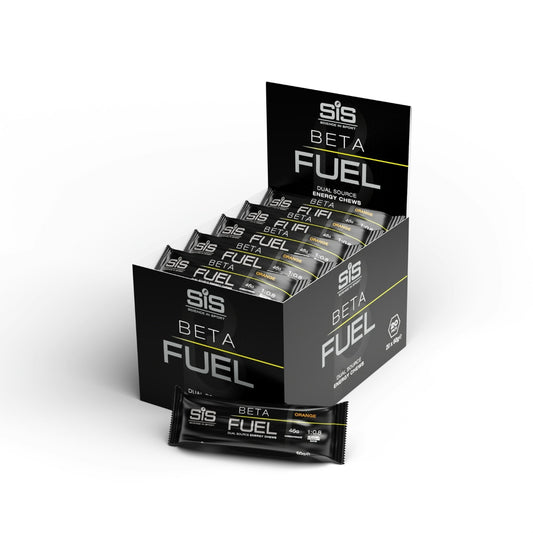 SIS BAR BETA FUEL ENERGY CHEW 20X60GR ORANGE