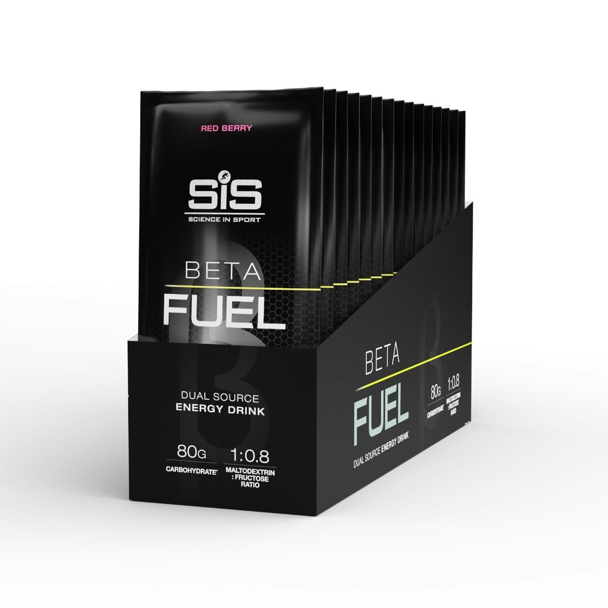 SIS BETA FUEL 80 SACHETS 15 X 82G RED BERRY