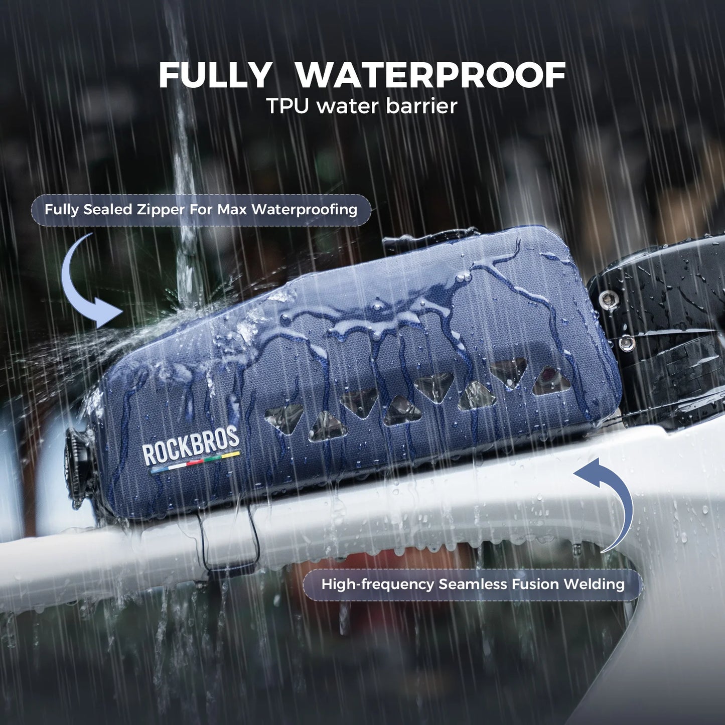 【ROAD TO SKY】 Waterproof Bike Top Tube Bag-AS-142