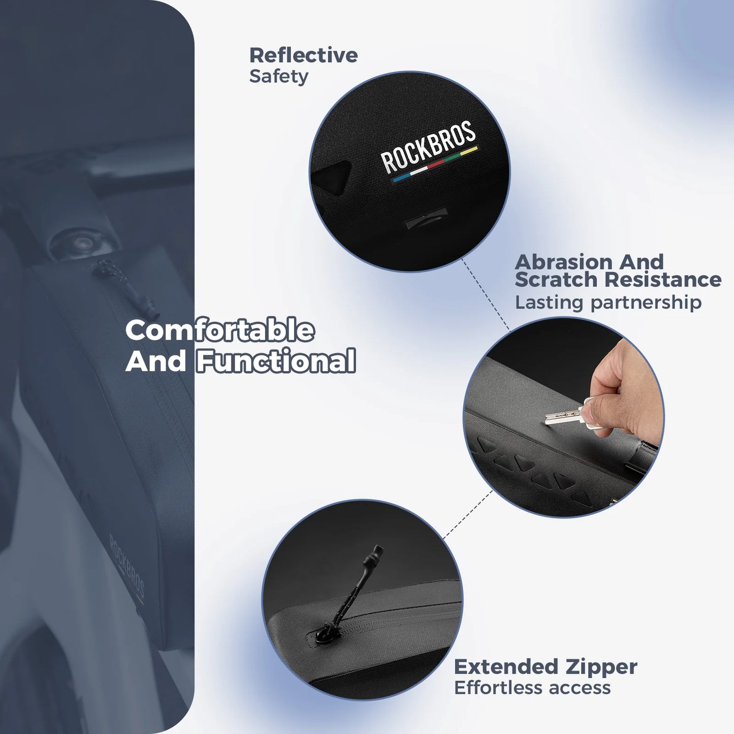 【ROAD TO SKY】 Waterproof Bike Top Tube Bag-AS-142