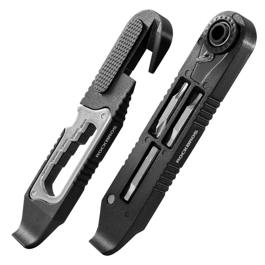 ROCKBROS Bike Bicycle Tire Lever Portable Multi-function Hex Wrench Spoke Hook Tool Kit
