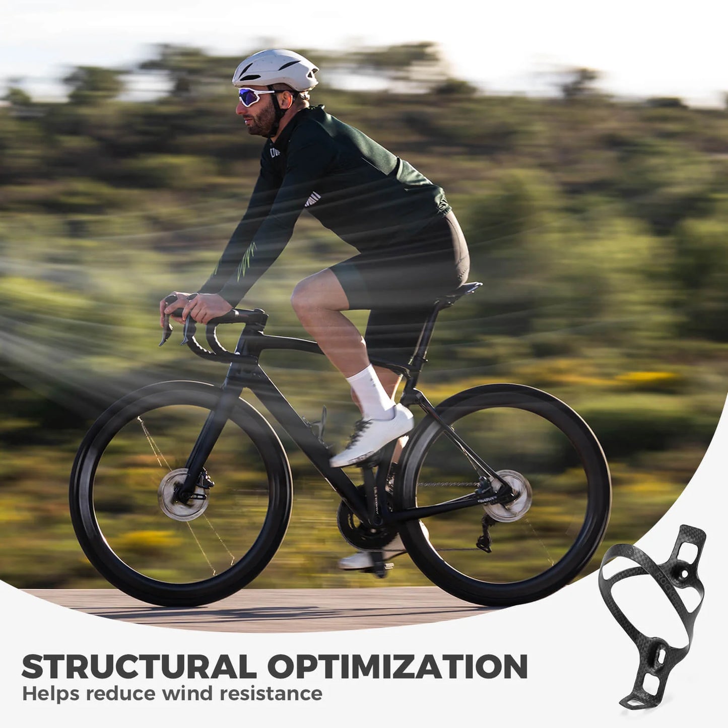 Carbon Fiber Water Bottle Cage – Ultra Lightweight