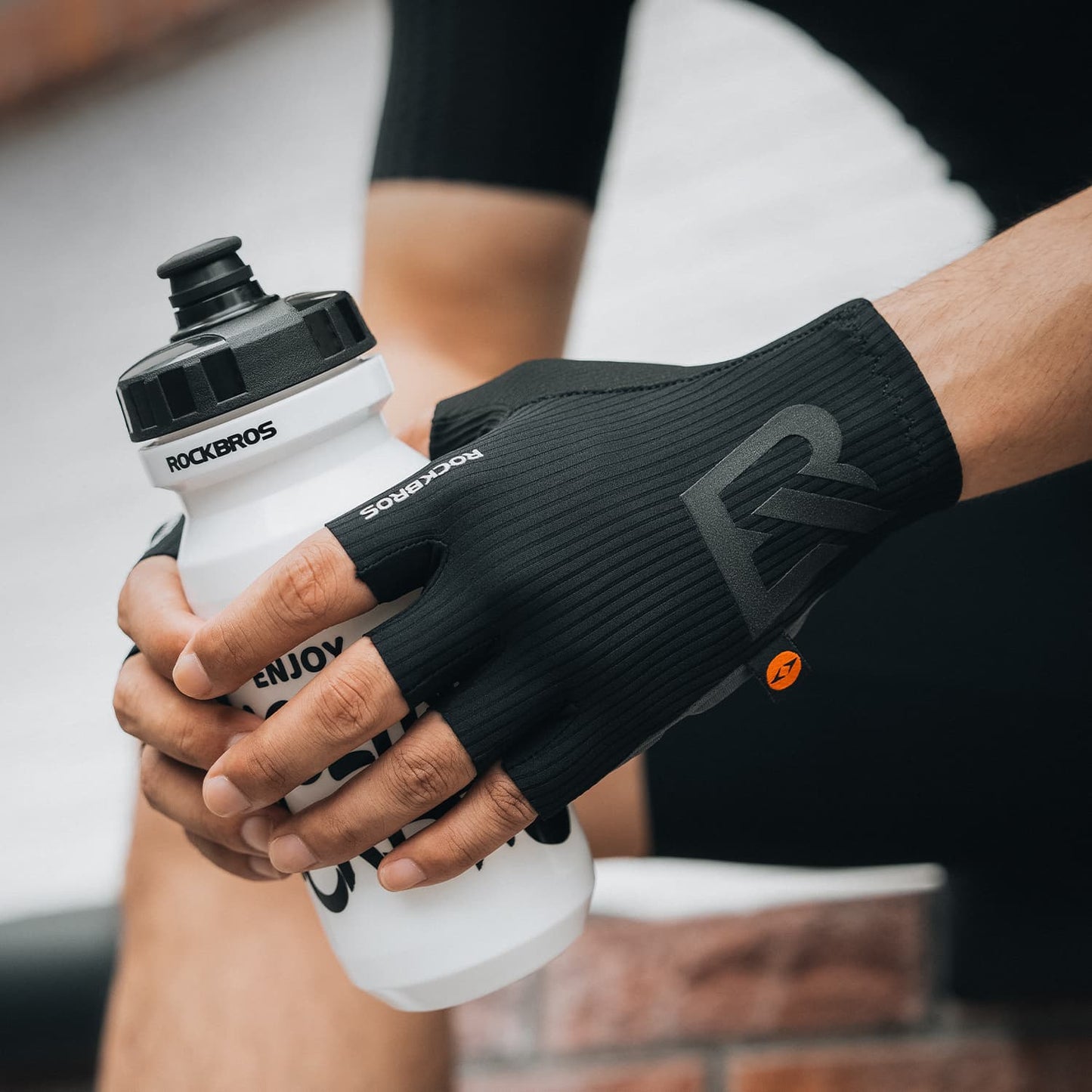 ROCKBROS Gel-Padded Half-Finger Cycling Gloves with Elastic Interface
