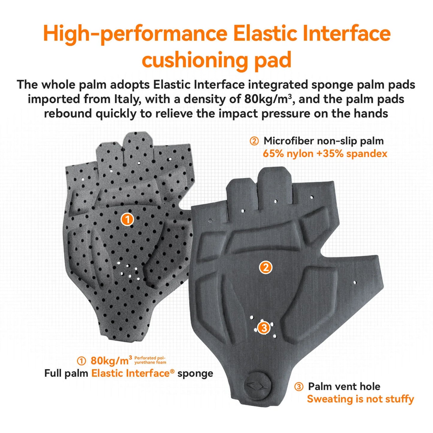 ROCKBROS Gel-Padded Half-Finger Cycling Gloves with Elastic Interface