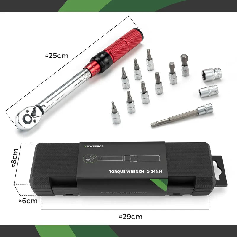 ROCKBROS Bicycle Bike Repair Tool Set Spanner 72-Tooth Ratchet Wrench Tools Kit